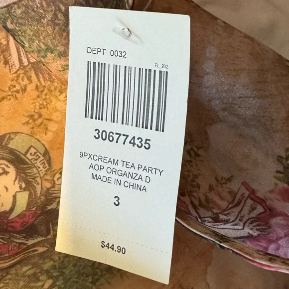 Thorn & Fable Alice in Wonderland Floral Midi Dress - Picture 4 of 4